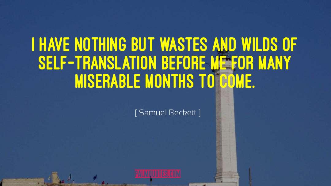 Translations quotes by Samuel Beckett