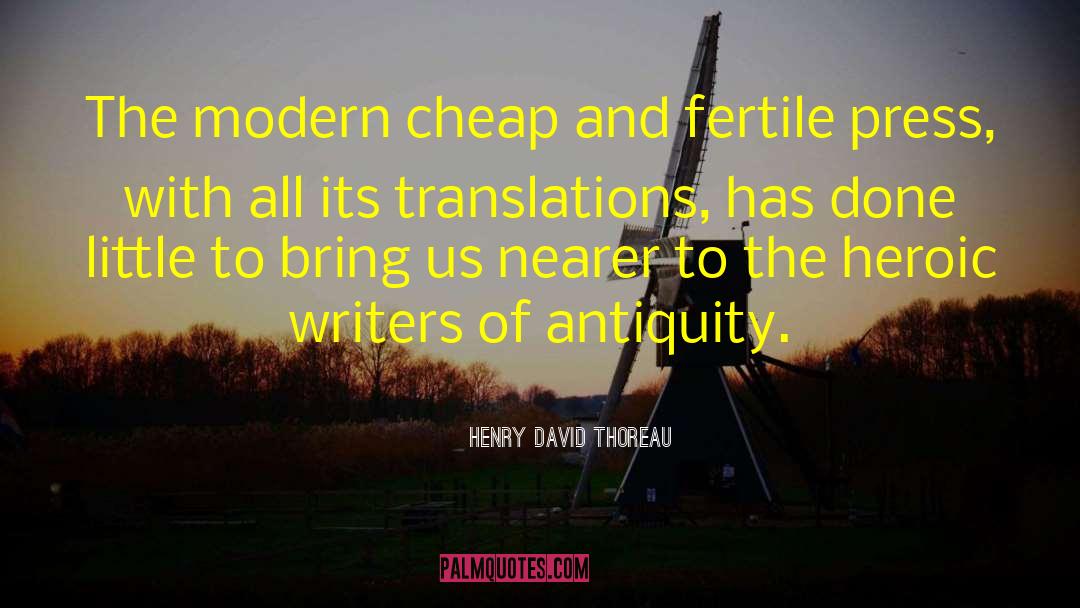 Translations quotes by Henry David Thoreau