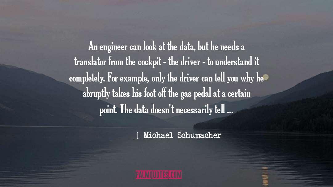 Translator quotes by Michael Schumacher