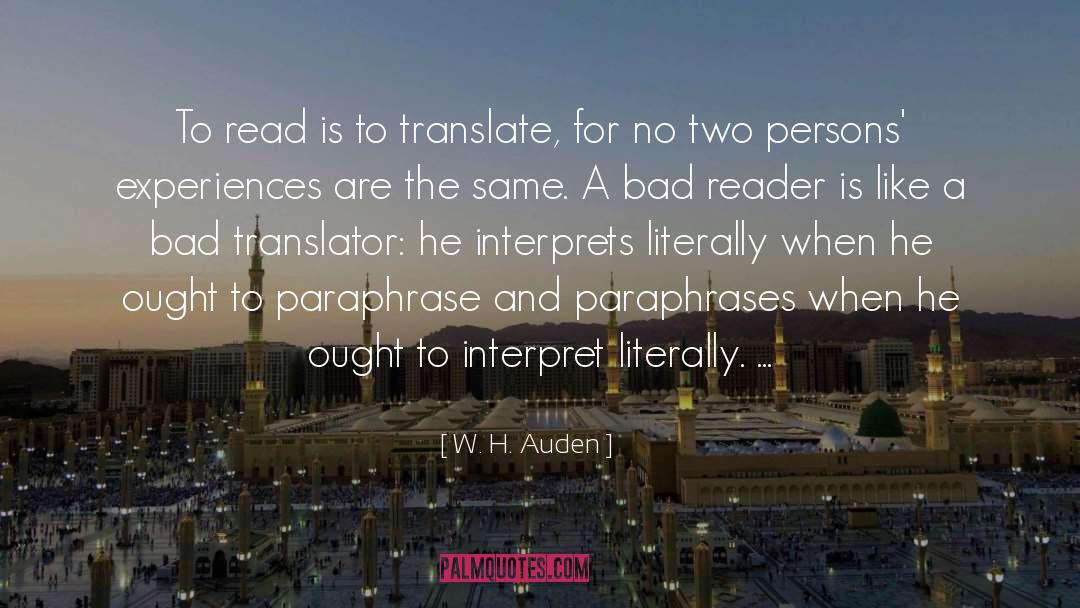 Translator quotes by W. H. Auden