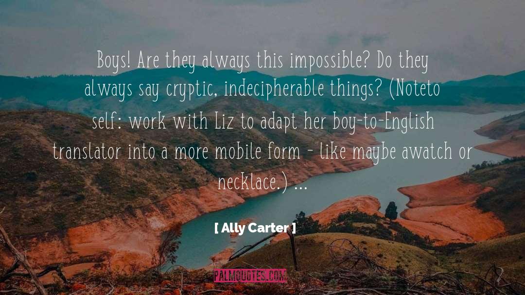 Translators quotes by Ally Carter