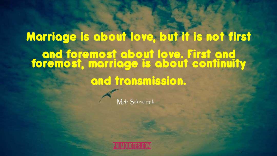 Transmission quotes by Meir Soloveichik