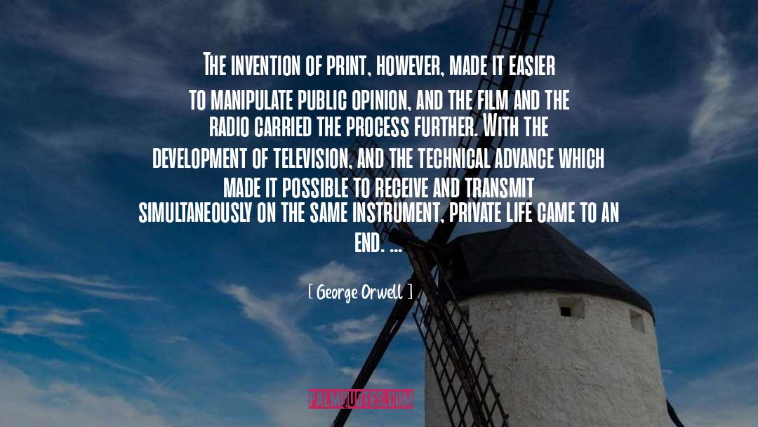 Transmit quotes by George Orwell