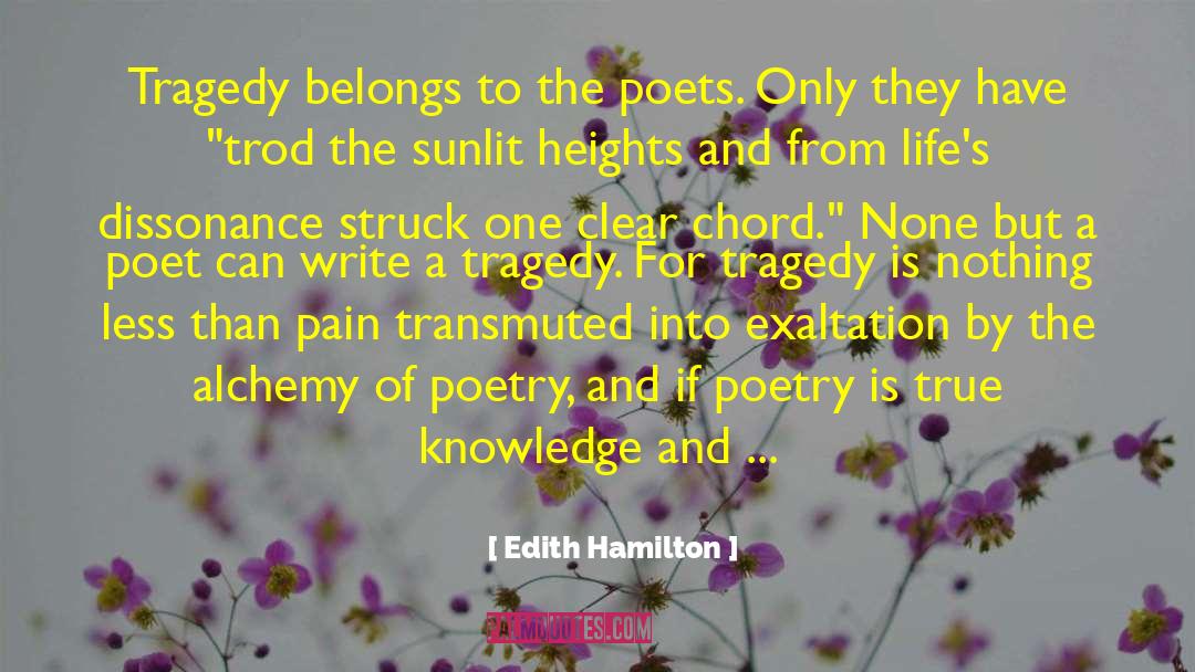 Transmutation quotes by Edith Hamilton