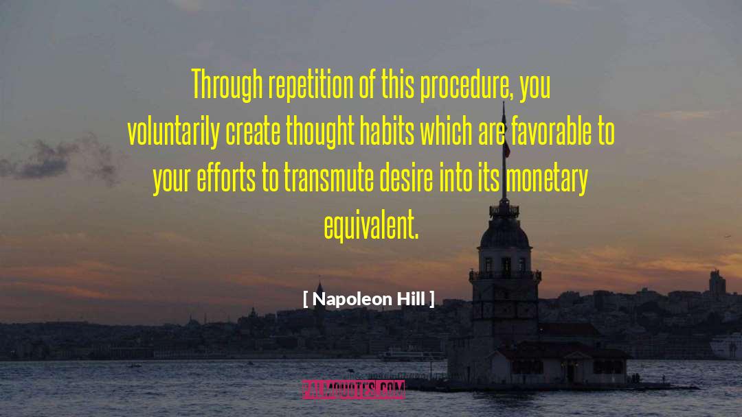 Transmute quotes by Napoleon Hill