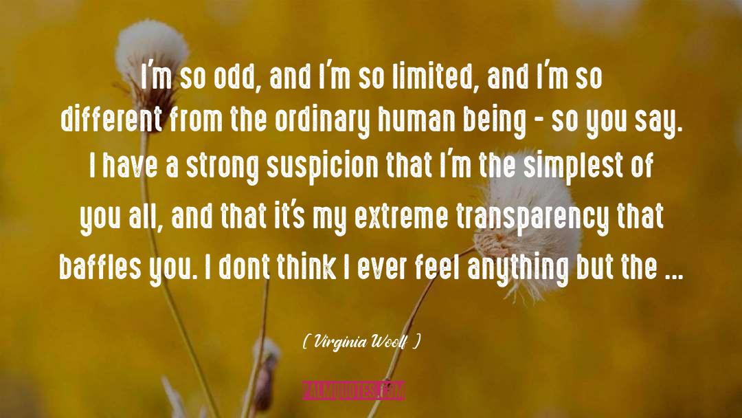 Transparency quotes by Virginia Woolf