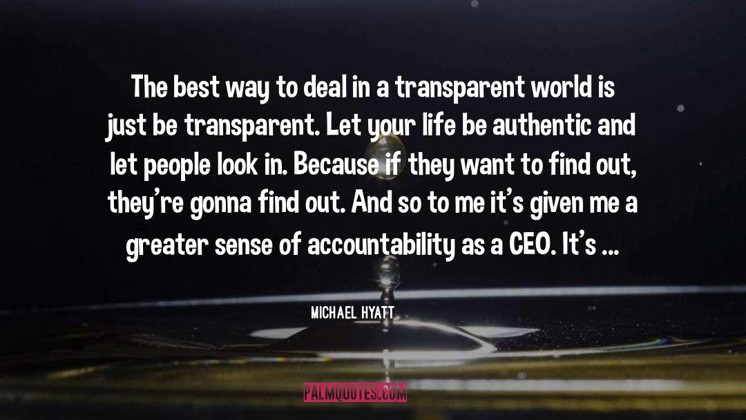 Transparent quotes by Michael Hyatt