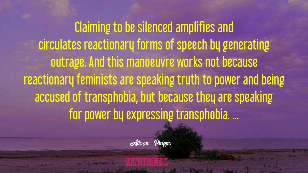 Transphobia quotes by Alison  Phipps