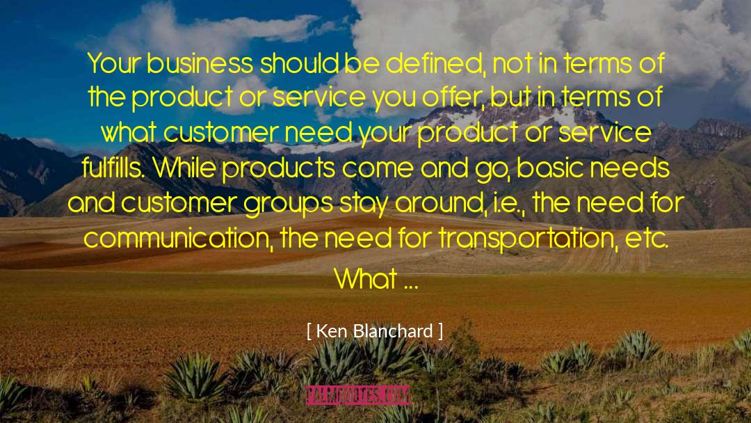 Transportation quotes by Ken Blanchard