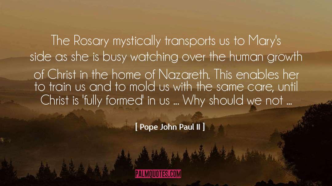 Transports quotes by Pope John Paul II