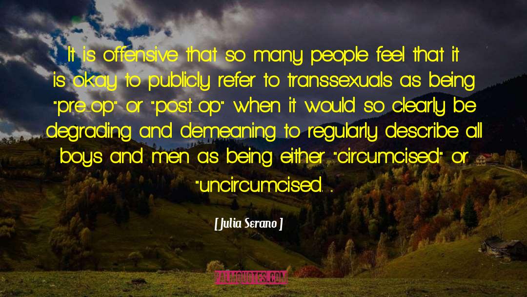 Transsexuals quotes by Julia Serano