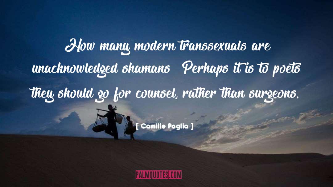 Transsexuals quotes by Camille Paglia