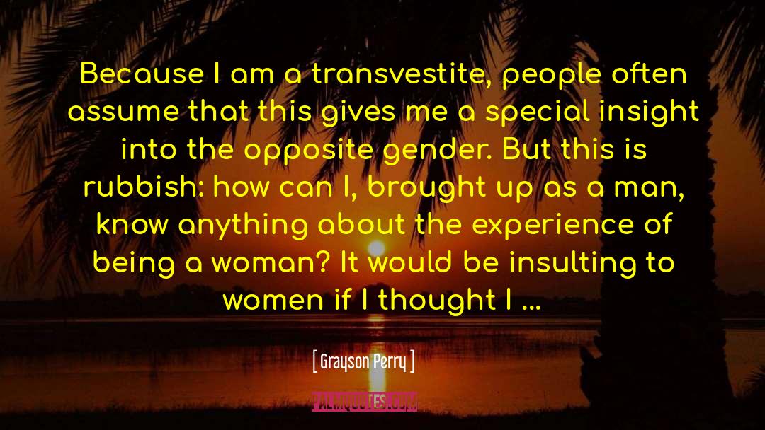 Transvestite quotes by Grayson Perry