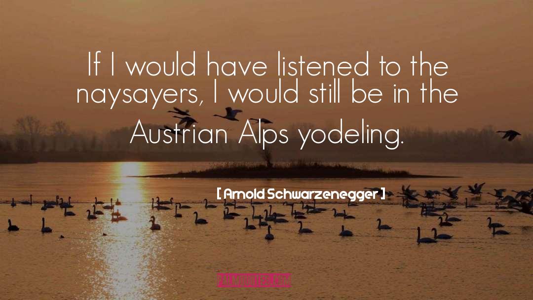 Transylvanian Alps quotes by Arnold Schwarzenegger
