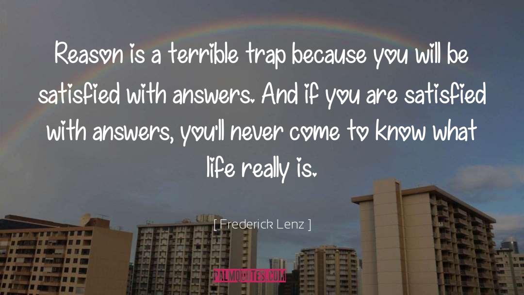 Trap quotes by Frederick Lenz