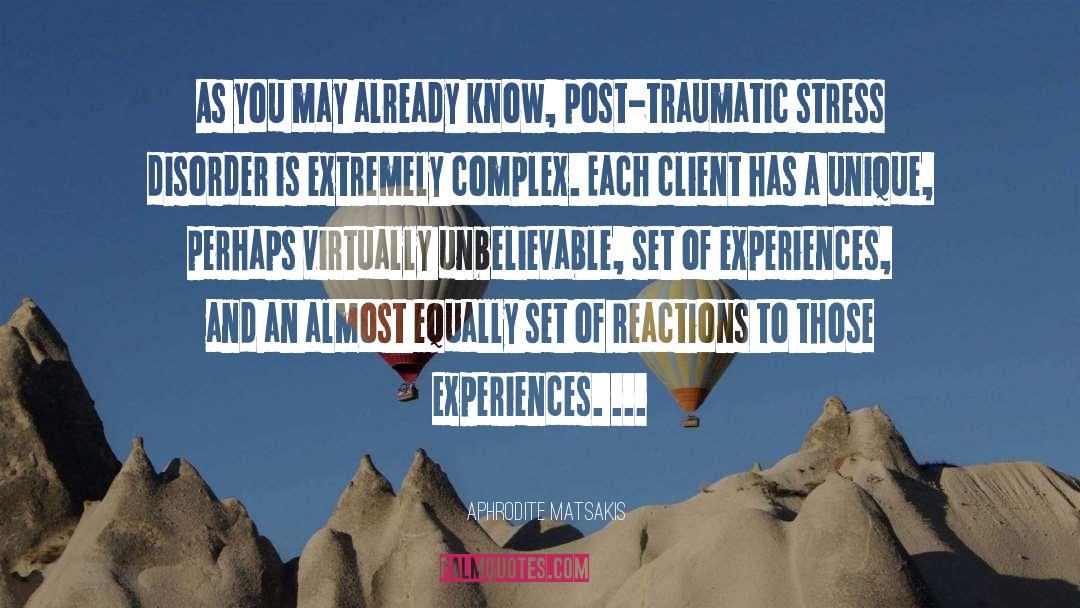 Trauma Survivor quotes by Aphrodite Matsakis