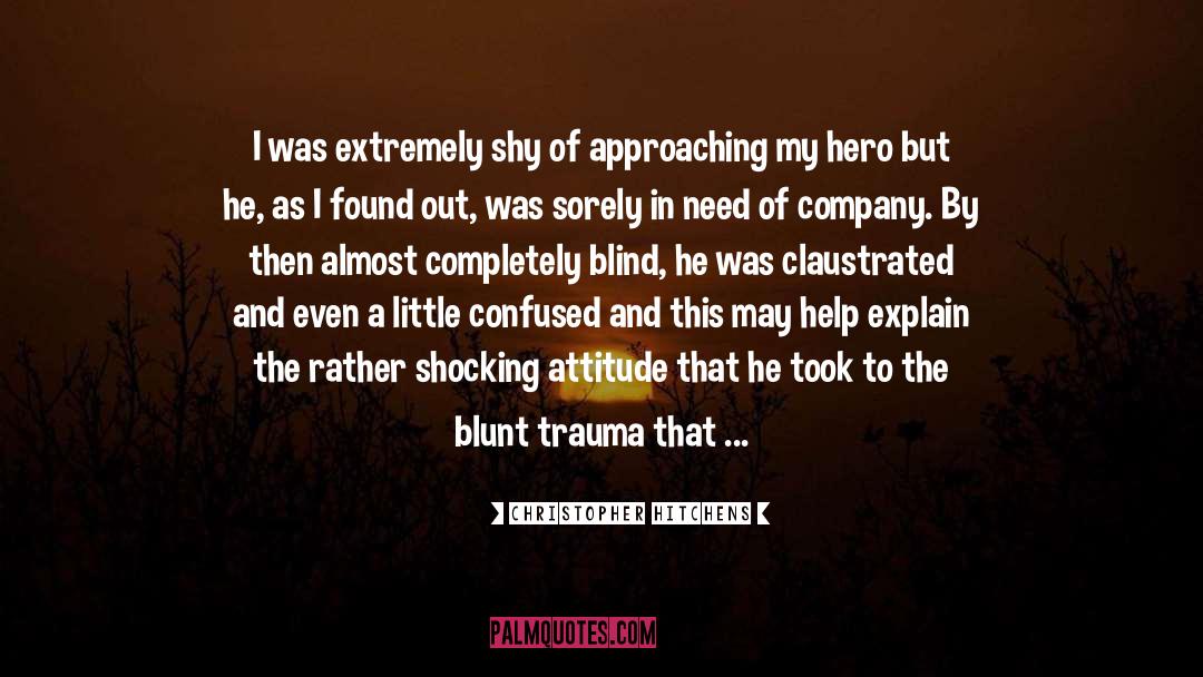 Trauma Victims quotes by Christopher Hitchens