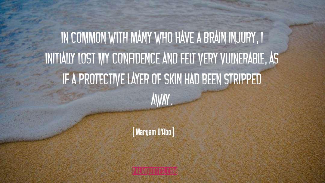 Traumatic Brain Injury quotes by Maryam D'Abo