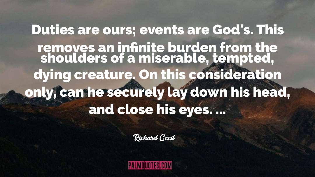 Traumatic Events quotes by Richard Cecil