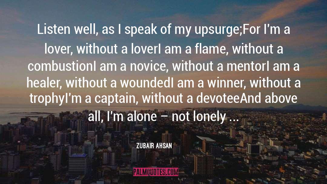 Travel Alone quotes by Zubair Ahsan