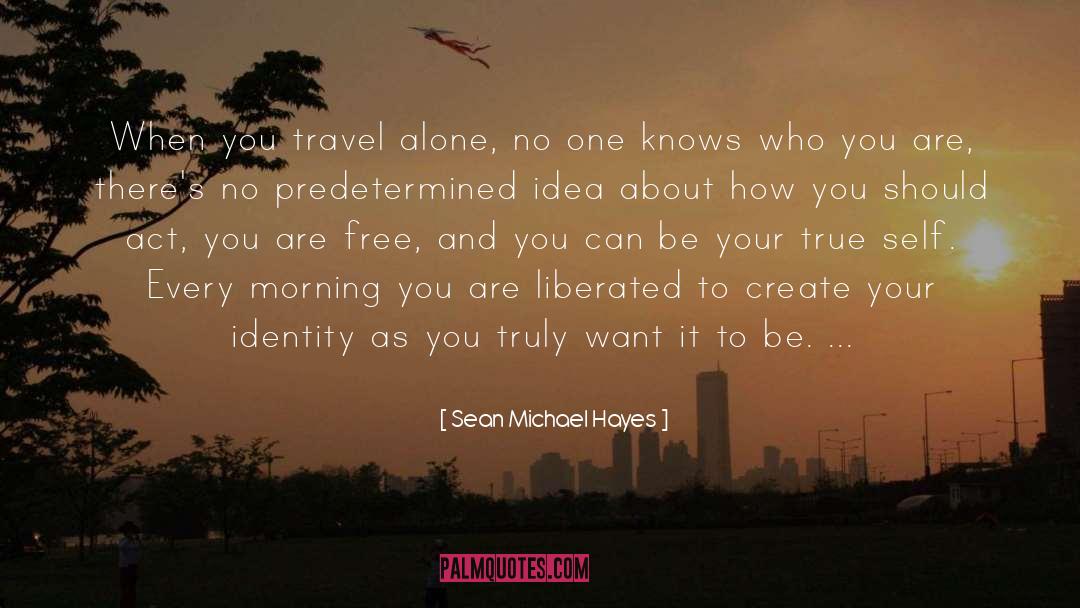 Travel Alone quotes by Sean Michael Hayes