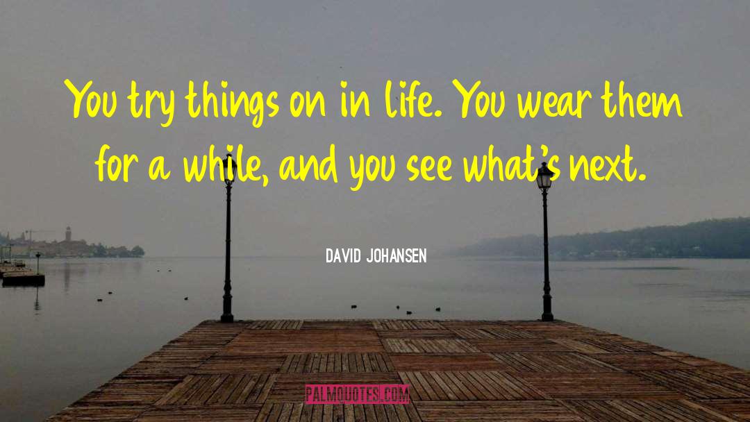 Travel And See quotes by David Johansen