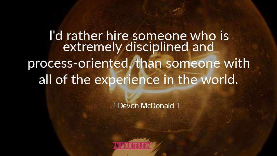 Travel Experience quotes by Devon McDonald