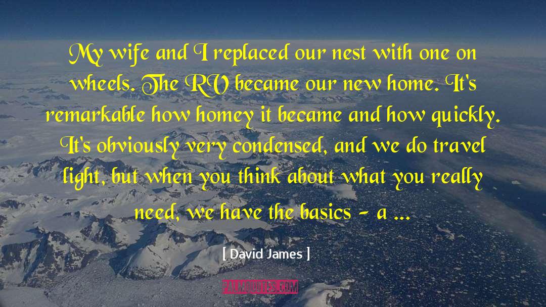 Travel Light quotes by David James