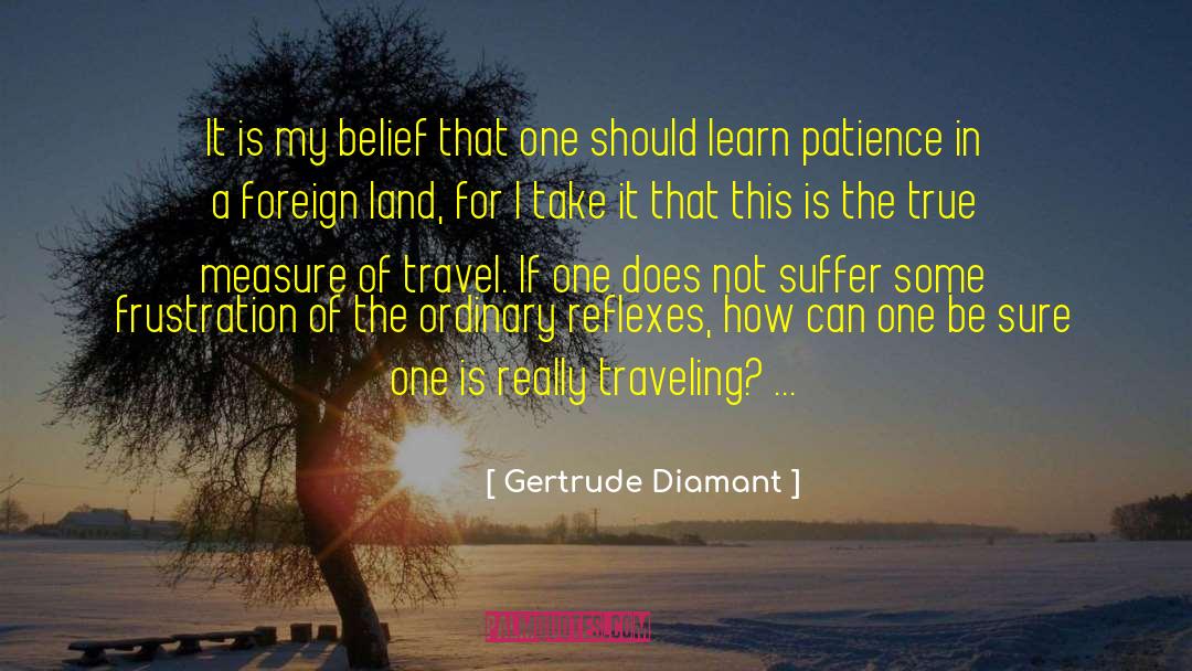 Travel Novel quotes by Gertrude Diamant