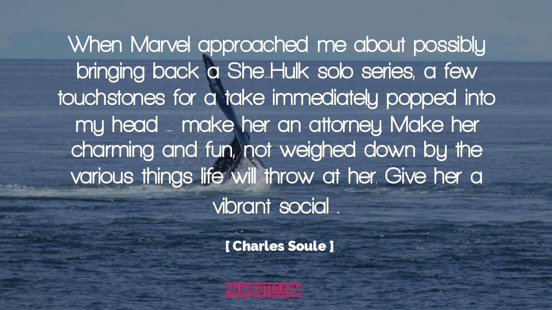 Travel Solo quotes by Charles Soule