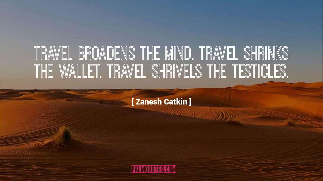 Travel Thinkexist quotes by Zanesh Catkin