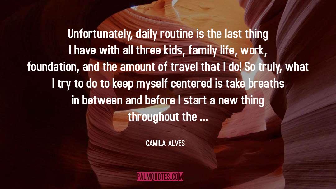 Travel With The Family quotes by Camila Alves