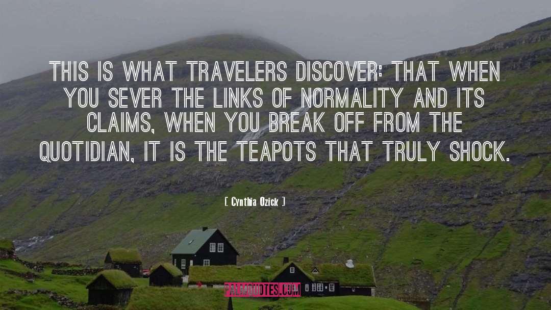 Travelers quotes by Cynthia Ozick