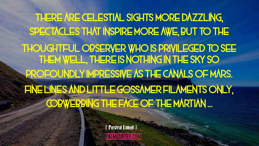 Traveling To Mars quotes by Percival Lowell
