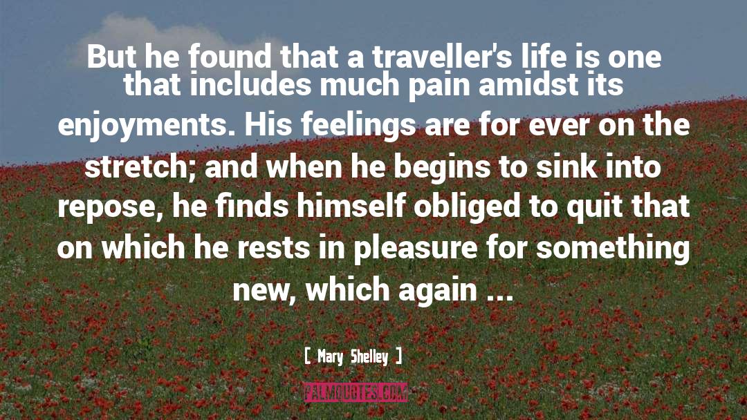 Traveller quotes by Mary Shelley