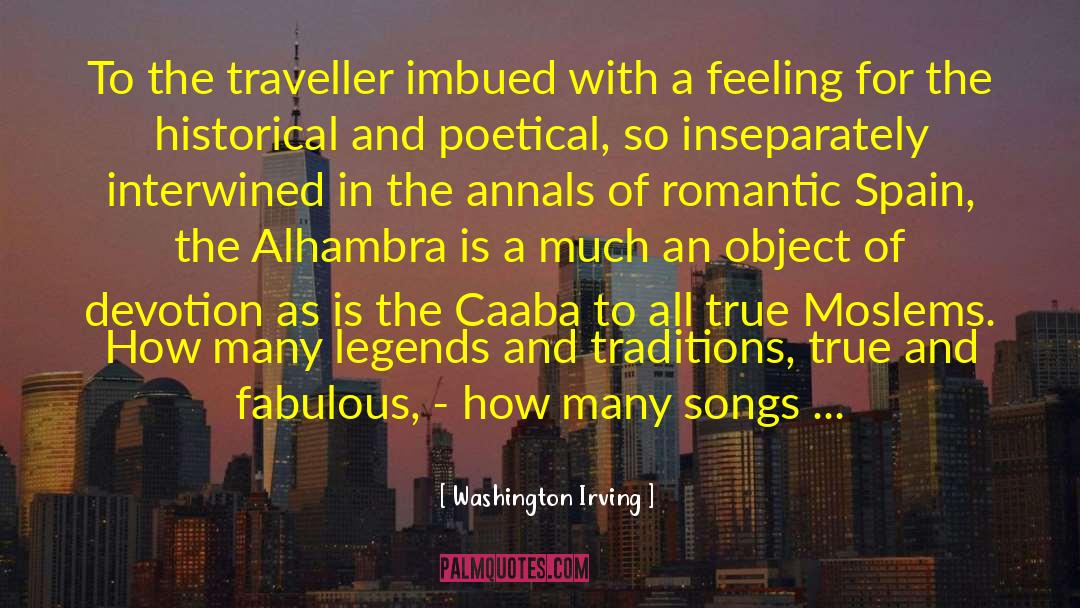 Traveller quotes by Washington Irving