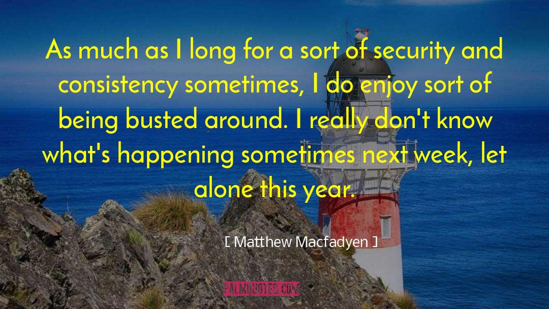 Travelling Alone quotes by Matthew Macfadyen