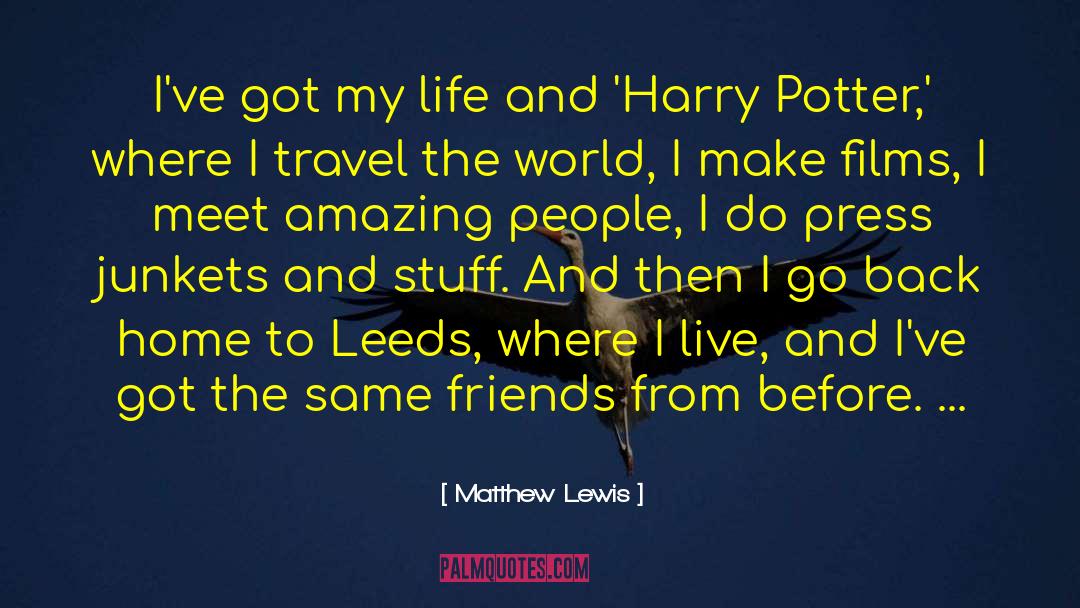 Travelling Back Home quotes by Matthew Lewis