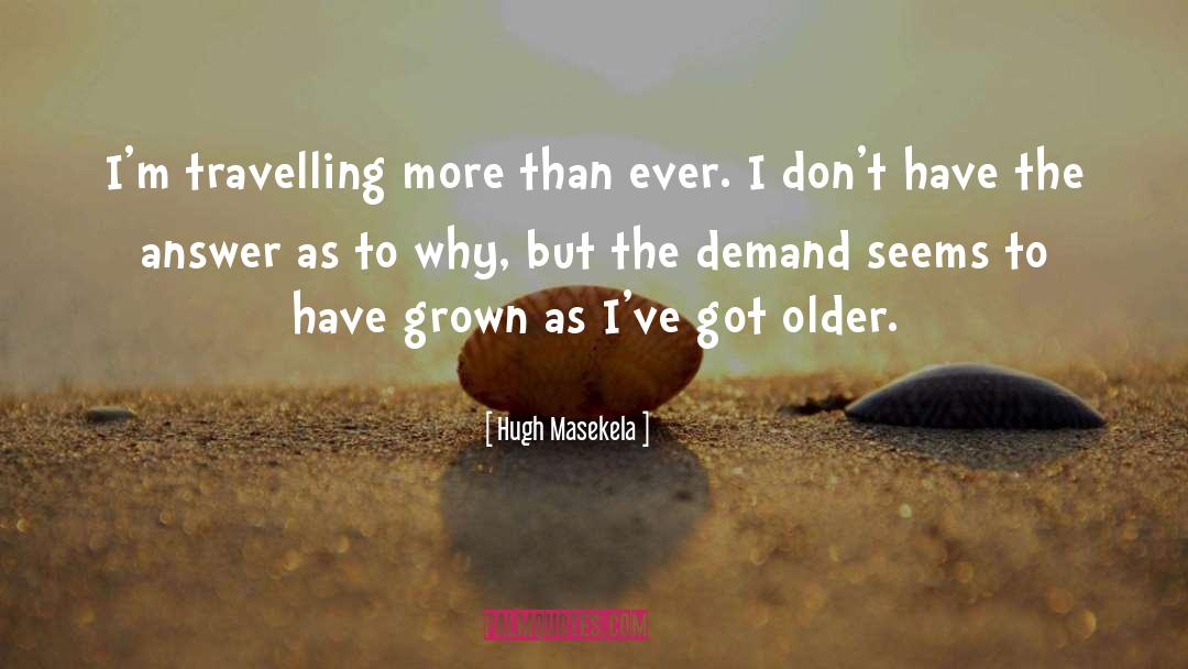 Travelling quotes by Hugh Masekela