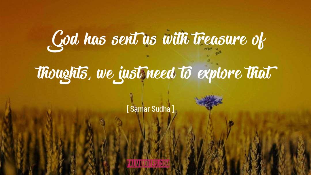 Treasureasure quotes by Samar Sudha