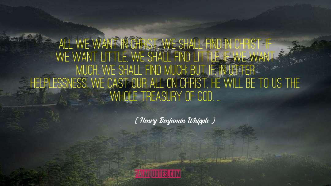 Treasury quotes by Henry Benjamin Whipple