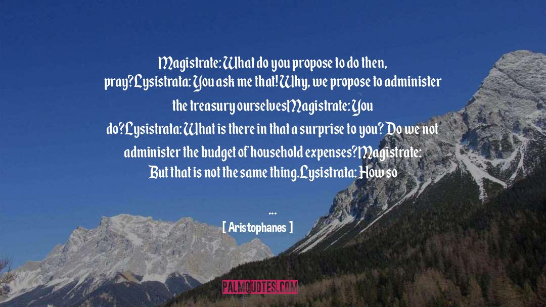Treasury quotes by Aristophanes