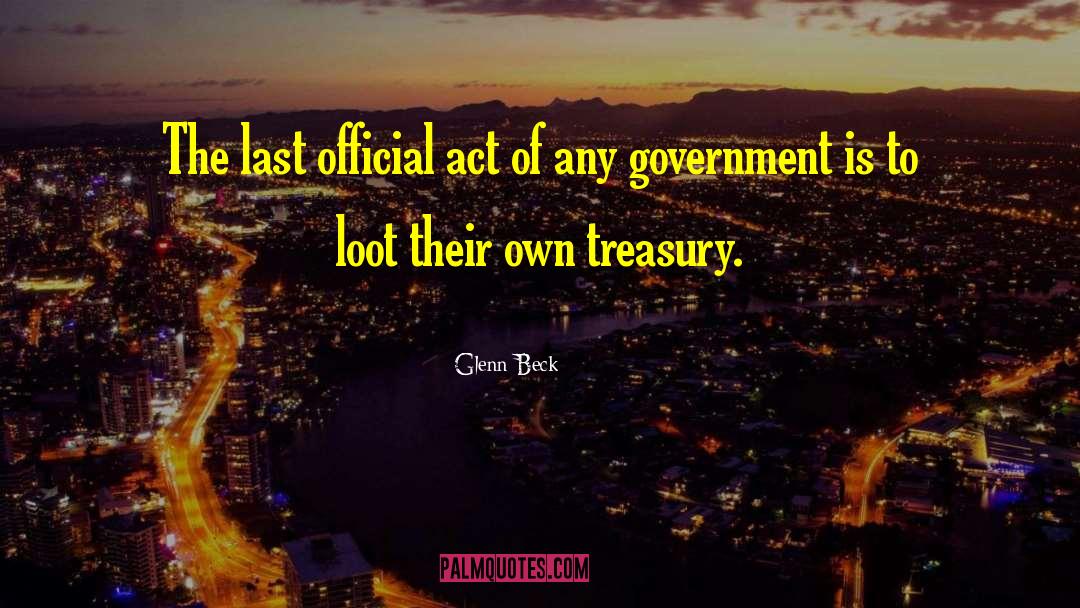 Treasury quotes by Glenn Beck