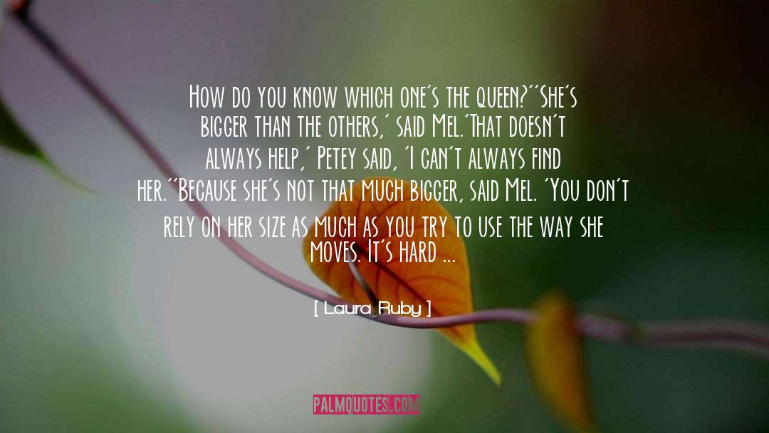 Treat Her Like The Queen She Is quotes by Laura Ruby