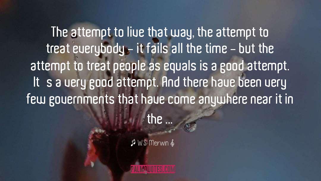 Treat People quotes by W.S. Merwin