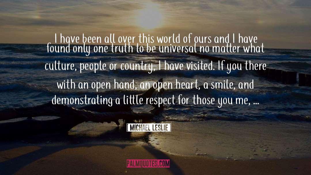 Treating People With Respect quotes by Michael Leslie