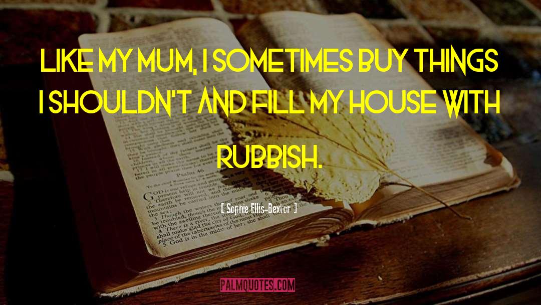 Treating Things Like Rubbish quotes by Sophie Ellis-Bextor