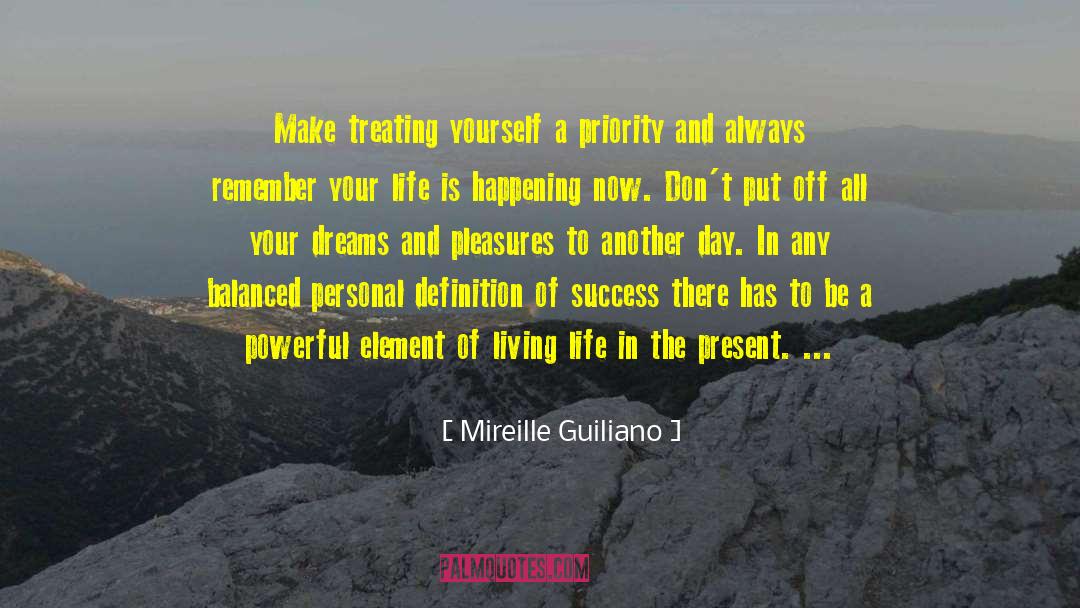 Treating Yourself quotes by Mireille Guiliano