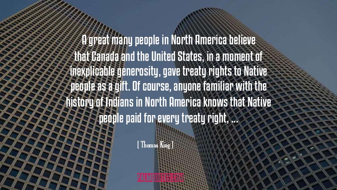 Treaty quotes by Thomas King