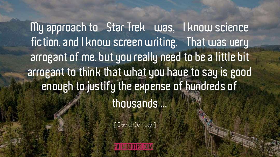 Trek quotes by David Gerrold